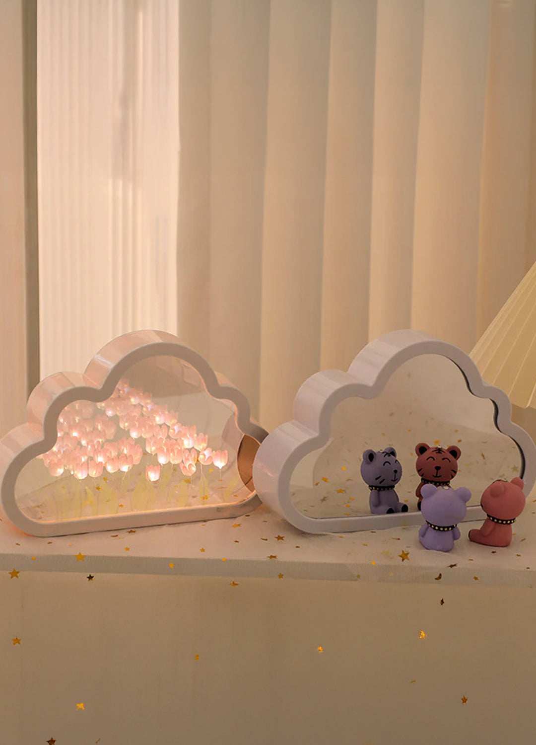 Lámparas de Tulipán en forma de cubo y nube (Color a elección del cliente)